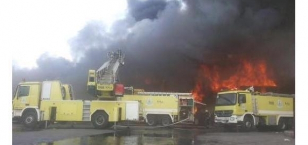 حريق في سوق الأمير "متعب" في جدة