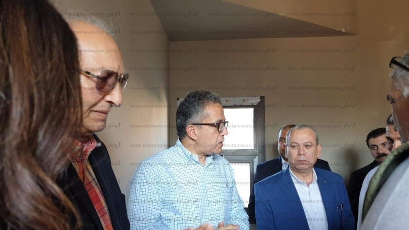 صور.. وزير الآثار يتفقد متحف كفر الشيخ القومي قبل افتتاحه