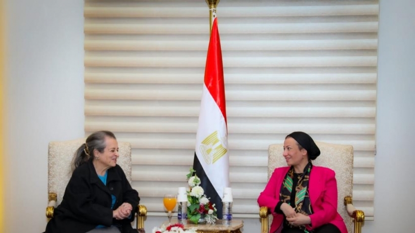 وزيرة البيئة مع صاحبة السمو الملكي الأردني