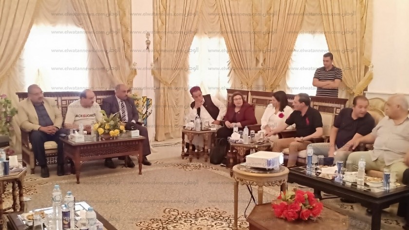 لجنة الشئون العربية بالنواب خلال زيارتها لمنفذ السلوم البرى