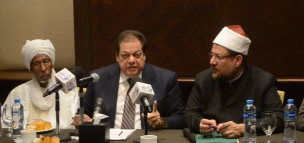 أبو العينين خلال كلمته في الجلسة المغلقة بالمؤتمر الدولي للمجلس الأعلى للشئون الإسلامية