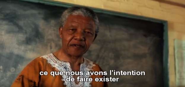 مشهد لنيلسون مانديلا في فيلم "مالكوم x"