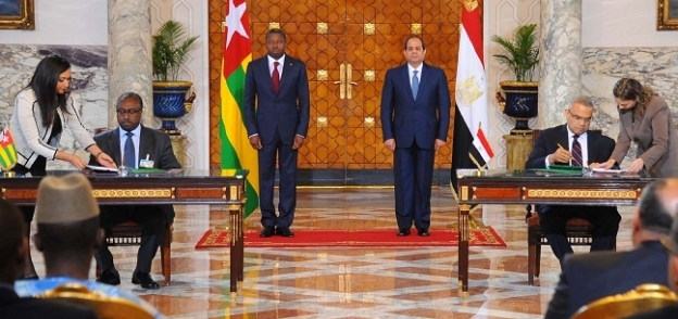 الرئيس عبد الفتاح السيسى ورئيس توجو