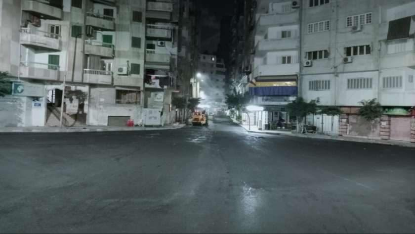 رصف شوارع الإسكندرية