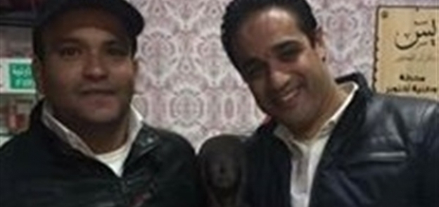 صفوت عمران مع أحد أصدقائه