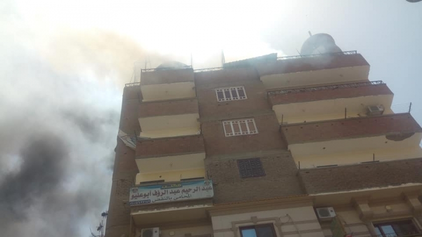 صور.. الحماية المدنية تنقذ 14 طفلا من حريق بسوهاج