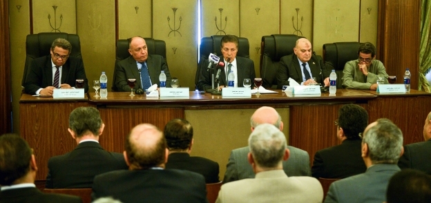 «شكرى» خلال الاجتماع المشترك للجان «الشئون العربية» و«الدفاع» و«الأمن القومى» بمجلس النواب