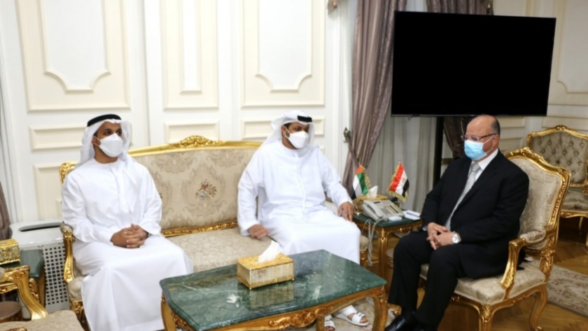 محافظ القاهرة يستقبل سفير الإمارات في مصر