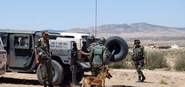 قوات من الجيش التونسى فى عملية تمشيطية لمطاردة تنظيم القاعدة