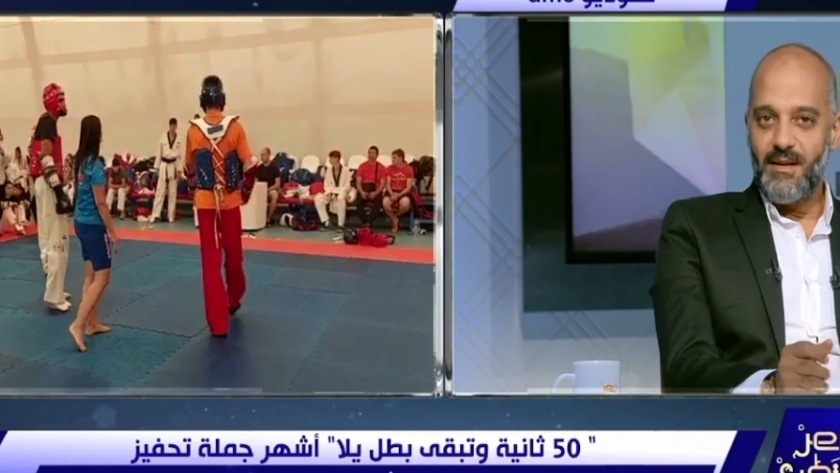 محمد مجدي المدير الفني للبطل الأولمبي سيف عيسى الحاصل على برونزية أولمبياد طوكيو