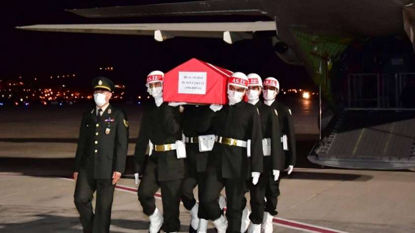 جثة الجندي التركي بلال يلمظ