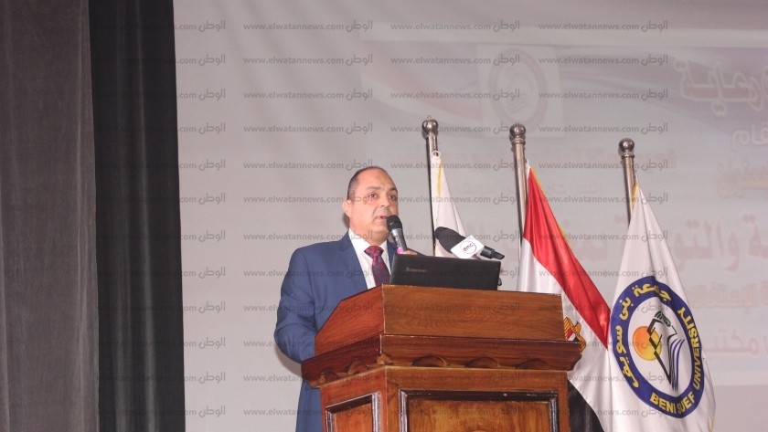 اللواء أشرف حافظ رئيس مكتب الرقابة الإدارية ببني سويف