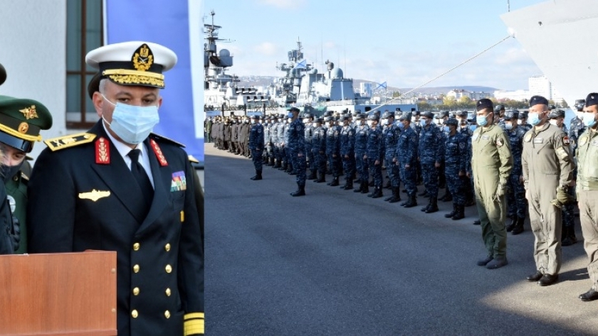 انطلاق التدريب البحري المصري الروسي المشترك