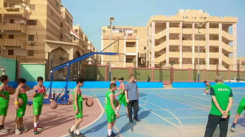 تدريبات كرة السلة بكفر الشيخ