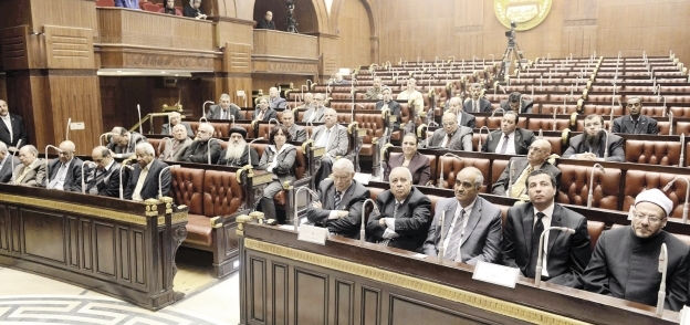 «لجنة الخمسين» أثناء مناقشة دستور 2014 «صورة أرشيفية»