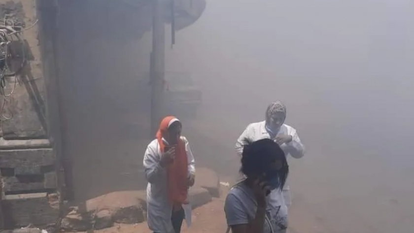 حريق مستشفى دار اسماعيل للولادة