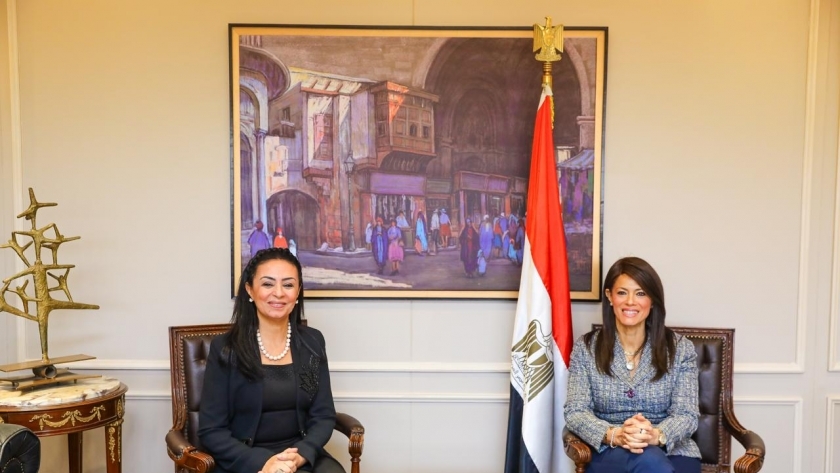الدكتورة رانيا المشاط ومايا مرسي