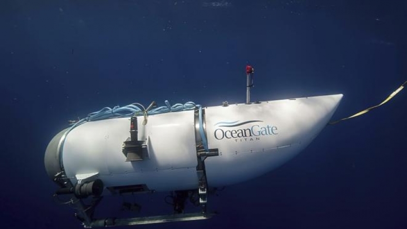 الغواصة تيتان أثناء رحلتها الاستكشافية لحطام تيتانيك