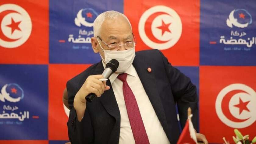 راشد الغنوشي، زعيم حركة النهضة الإخوانية التونسية