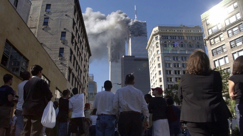 مواطنون يشاهدون اللحظات الأولى لهجمات 11 سبتمبر