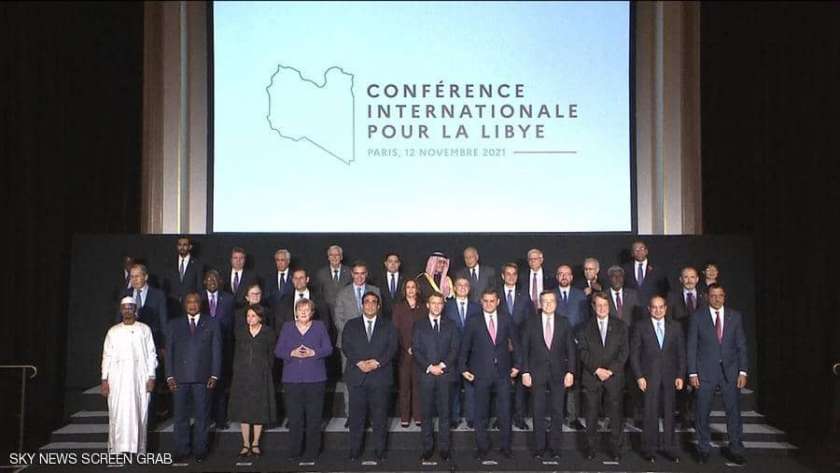 قادة الدول المشاركة في مؤتمر باريس حول ليبيا