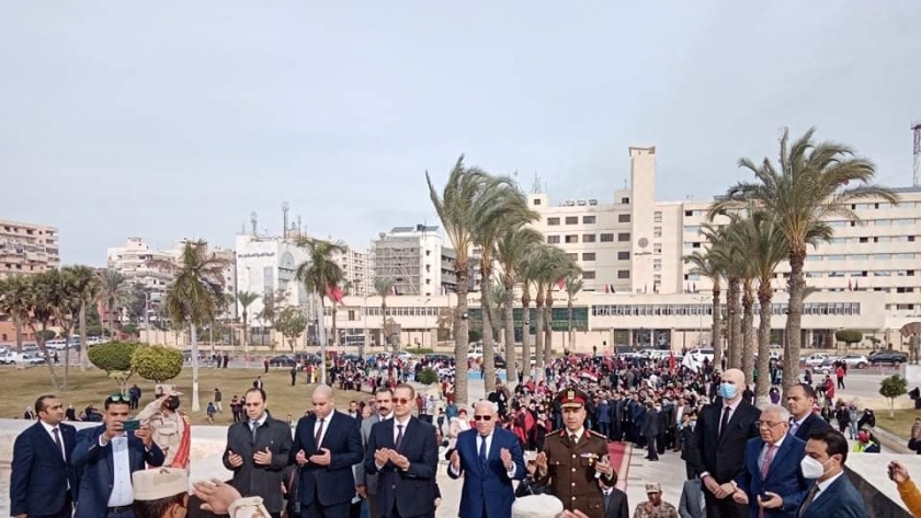 محافظ بورسعيد خلال الاحتفال