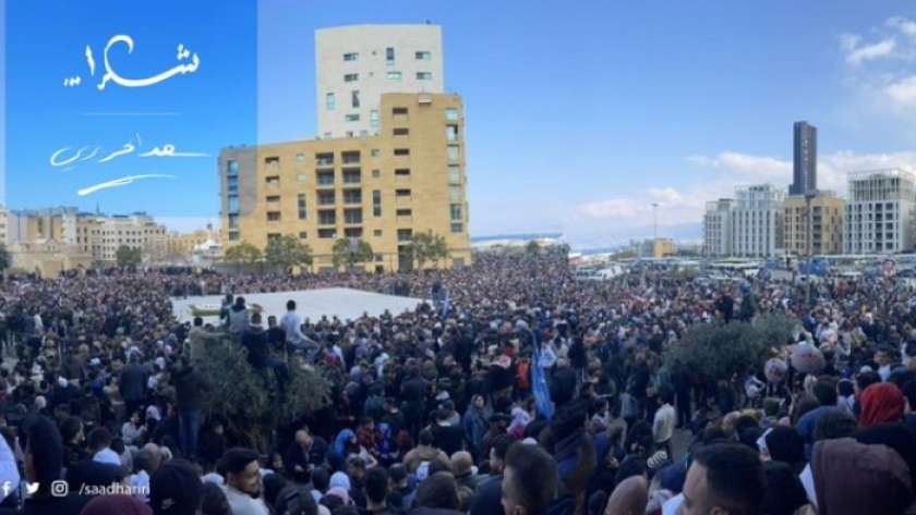 آلاف اللبنانيين توافدوا على ضريح الحريري في الذكرى الـ18 لاغتياله