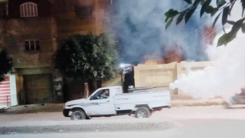 حملات لتطهير و تعقيم شوارع 5مدن في كفر الشيخ