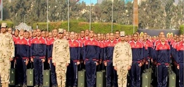 طلاب الكليات العسكرية المستجدون خلال حفل الالتحاق