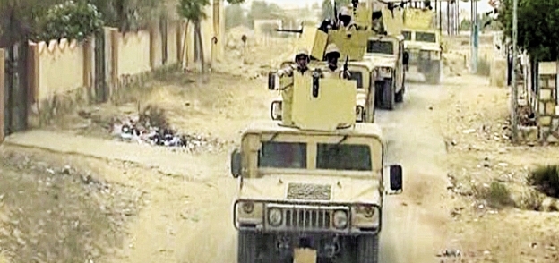انتشار قوات الجيش فى سيناء للقضاء على البؤر الإرهابية «صورة أرشيفية»