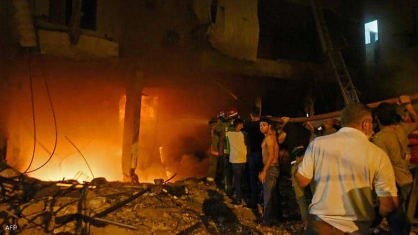انفجار خزان مازوت في لبنان