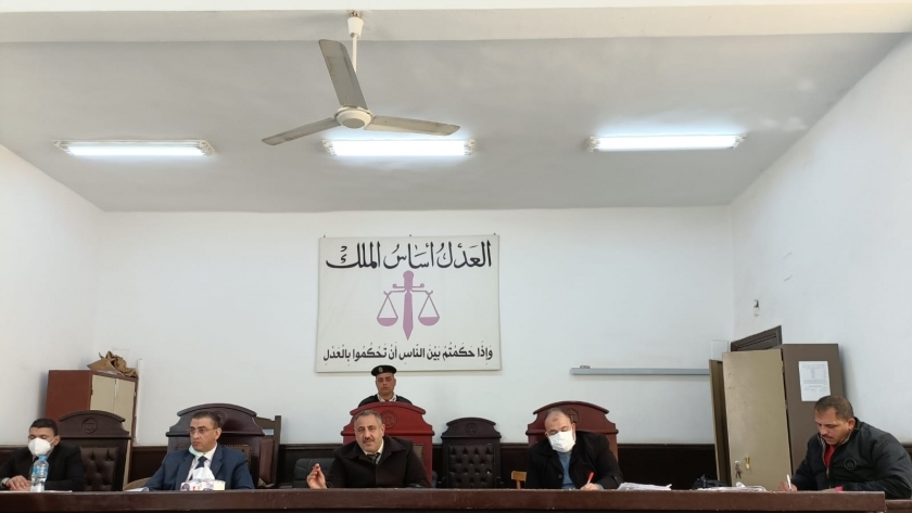 محكمة جنايات الفيوم برئاسة المستشار إيهاب سعيد حنا