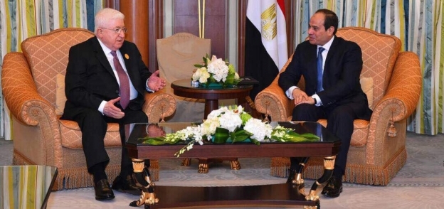الرئيس عبد الفتاح السيسى ونظيره العراقى