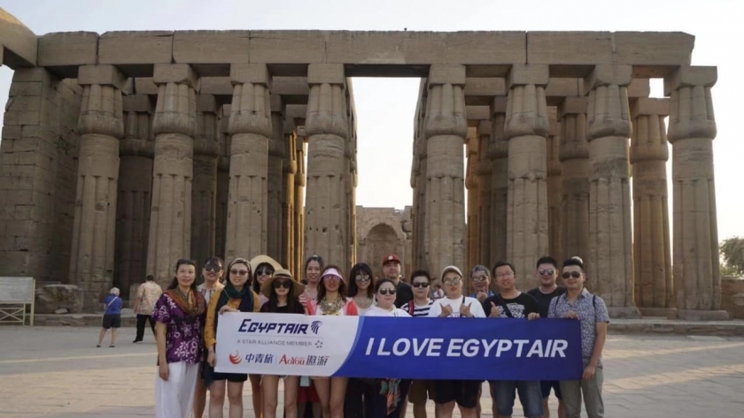 مصر للطيران تنظم رحلة تعريفية لوكلاء شركات السياحة  الصينية