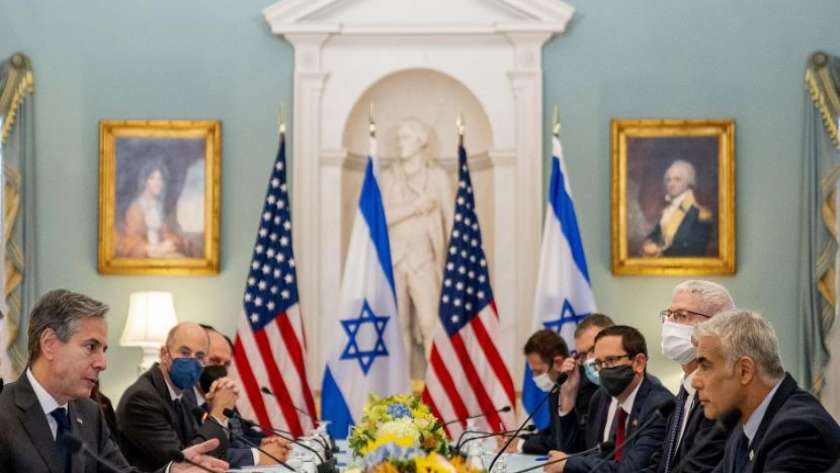 جانب من مؤتمر سابق بين أمريكا وإسرائيل