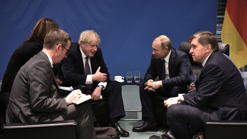 لقاء الرئيس فلاديمير بوتين مع رئيس الوزراء البريطاني بوريس جونسون