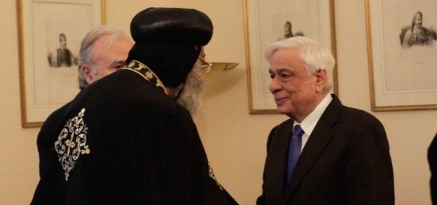 بالصور| "تواضروس" يلتقي الرئيس اليوناني في أثينا