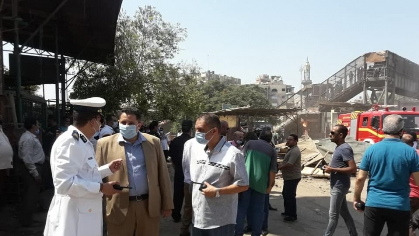 نائب محافظ لقاهرة يتابع إزالة سوق عبود