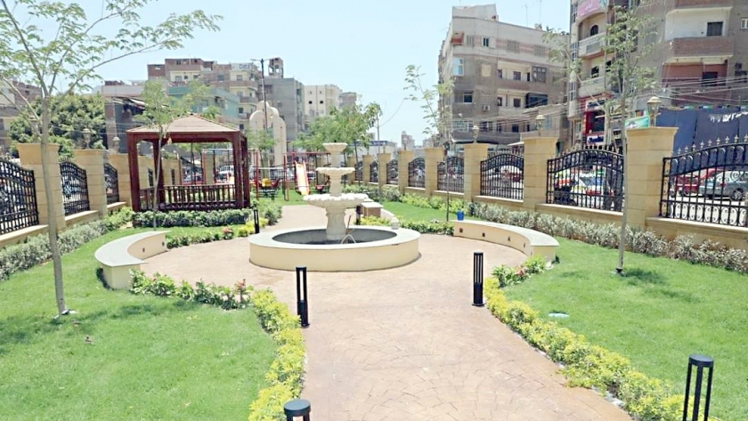 إحدى حدائق محافظة المنوفية