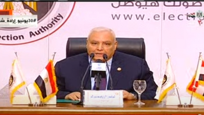 المستشار لاشين إبراهيم لاشين رئيس الهيئة الوطنية للإنتخابات