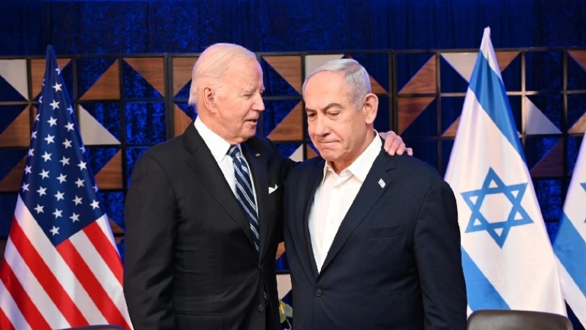 الرئيس الأمريكي جو بايدن ورئيس الحكومة الإسرائيلية بنيامين نتنياهو