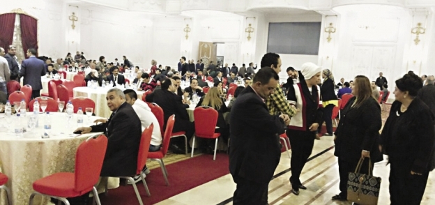 عدد كبير من الأعضاء شاركوا فى المؤتمر العام للمصريين الأحرار