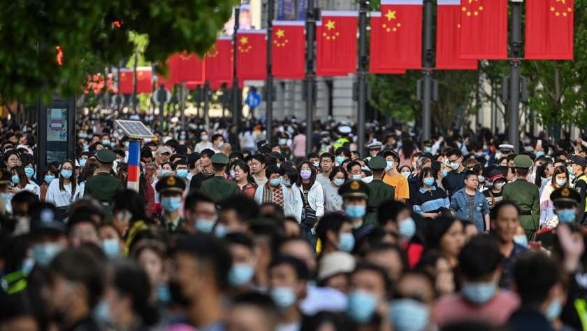 صينيون يحتفلون بأحد المناسبات الوطنية