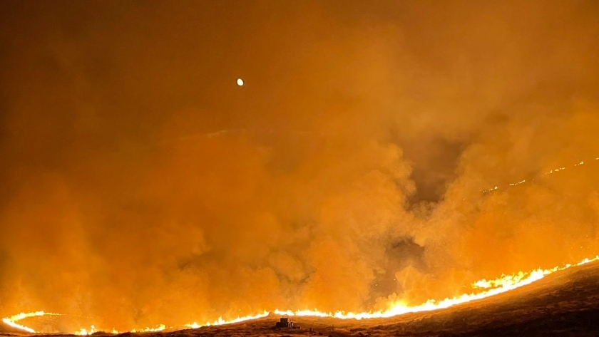 حريق هائل قرب الحدود «اللبنانية السورية»