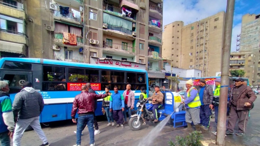 تطهير شوارع القاهرة