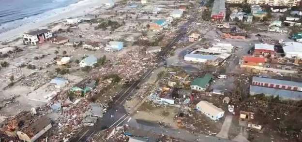 11 قتيلا جراء الإعصار مايكل وترامب يتعهد بأن تكون إعادة الإعمار سريعة