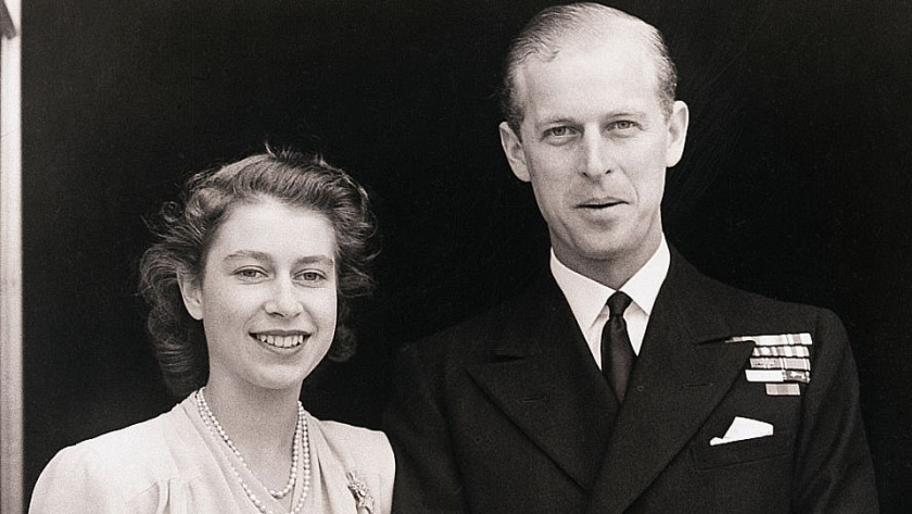 الأمير فيليب وزوجته الملكة إليزابيث