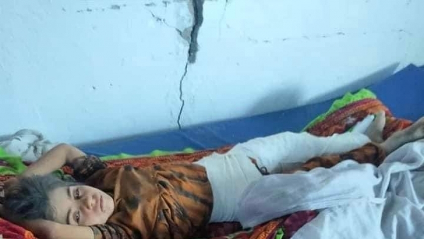 طفلة تم إنقاذها من انقاذ منزلها في أفغانستان
