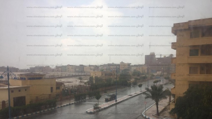 الأمطار فى مرسى مطروح