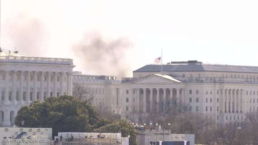 حريق في مبنى الكونجرس